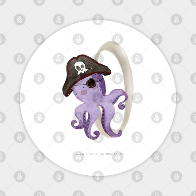 O for Octopus Magnet by Big Bear and Bird